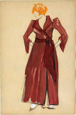 Вирсаладзе Симон Багратович. Эскиз домашнего женского костюма